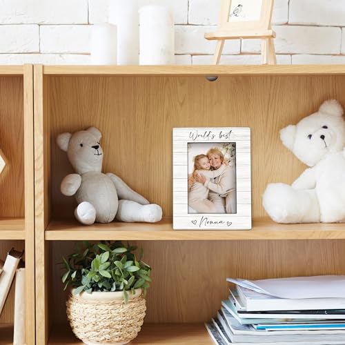 Foyoulame Nonna Grandma 4x6 Picture Frame, Mother's Day Gifts for Grandma Birthday Wooden Picture Frame, Best Grandmother ...