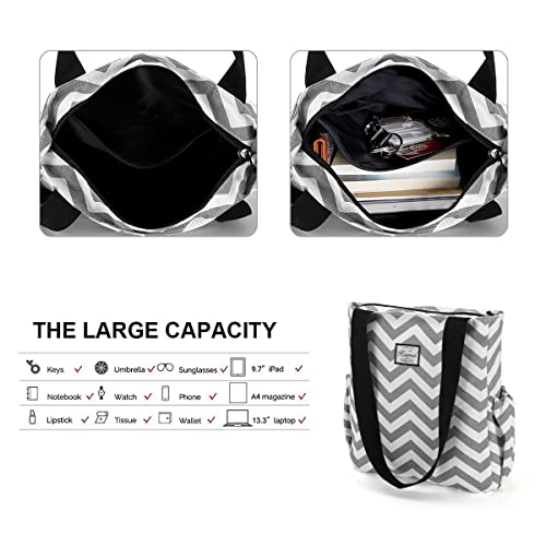 KAMO Floral Tote Bag - Waterproof Lightweight Handbags Travel Shoulder Bag for Hiking Yoga Gym Swimming Travel Beach