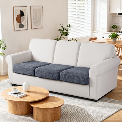 Ruaozz Couch Cushion Covers for Sectional Sofa, Stretch Seat Cushion Covers Washable Sofa Slipcovers for L Shaped Soft Fur...