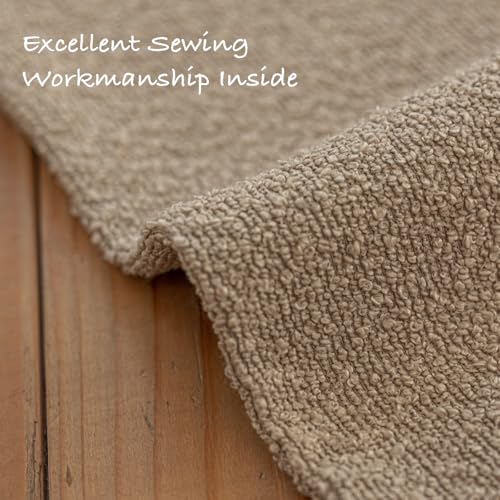 GEEORY Decorative Throw Pillow Covers 22x22 Inch Pack of 2,Textured Boucle Neutral Cushion Cases for Bed Couch Sofa, Accen...