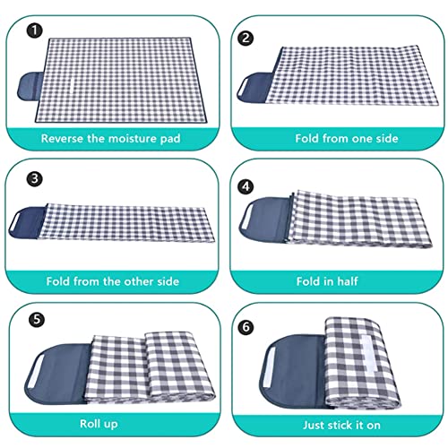 RUIBOLU Large Picnic Blanket Beach Blankets, 80''x80'' Picnic Mat Waterproof Beach mat Outdoor Park Blanket