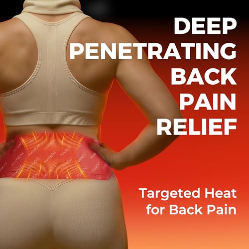 MATRÚM Period Pain Relief Heat Patch – Botanical Heating Pad for Cramps, Skin-Friendly Portable 3-Panel Design, 8 Hour Dru...