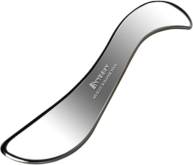 BYYDDIY Stainless Steel Gua Sha Muscle Scraper Tool,Scar Tissue Tool,Physical Therapy Tools,Muscle Scraping Tool,Guasha Ma...