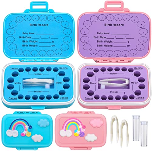 Tooth Holders for Kids Keepsake, Baby Teeth Keepsake Box, Tooth Saver, Tooth Container for Lost Teeth, Teeth Storage Holde...