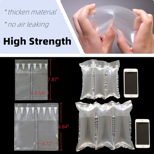 Hijelyn Air Pillows for Shipping with Pump Packaging Air Bags 400 Count Inflatable Shipping Supplies Box Filler Packing Ma...