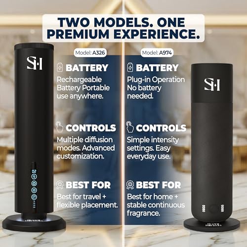 Hotel Waterless Diffuser, Tower Design Upgrade 2026 | 5-Star Hotel Premium Cold Air Oil Diffuser for Large Homes, Offices,...
