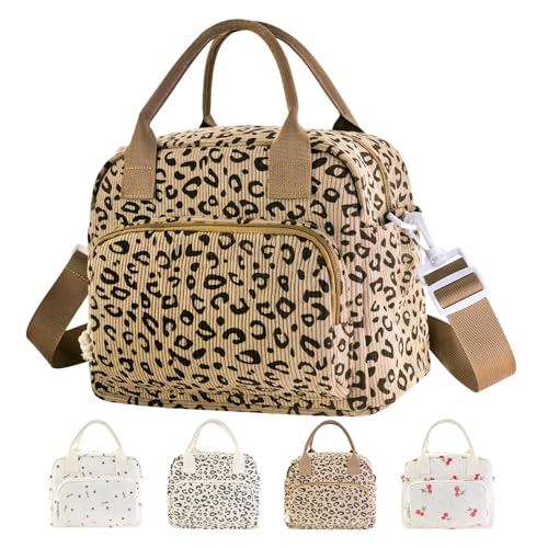 Mziart Lunch Box for Women Men, Large Cute Insulated Lunch Bag Leakproof Thermal Lunchbox Cooler Tote Bags with Adjustable...