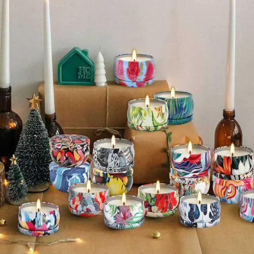 Scented Candles Gifts Set 36 Pack Soy Wax Travel Tin Jar Candles for Home 2.5 OZ for Mom for Christmas, Home Scented Decor...
