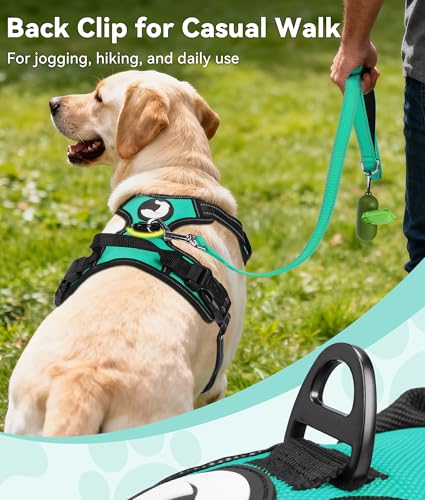 Joytale No Pull Dog Harness Medium Sized Dog, Reflective Pet Vest with Front Clip, Adjustable Soft Padded Harnesses with E...