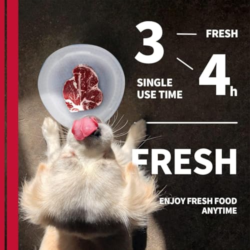 ALL FOR PAWS Dog Cooling Water Bowl, Pet Cold Frosty Bowl Cooler for Small Dogs & Cats, Summer Chill Out Water & Food Bow...