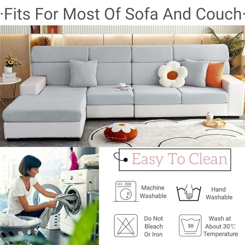VFUX Soothing Home Sofa Covers, Sofa Hero Covers, Wear-Resistant Universal Couch Covers Washable Stretch Sectional Couch C...