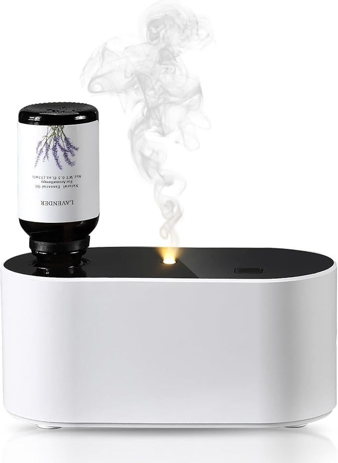 Lecdura Waterless Diffuser for Essential Oil, Battery Operated Scent Air Aromatherapy Diffuser, Mini Aroma Diffusers with ...
