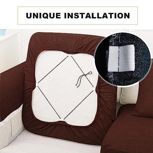 Ntomtuex Linen Couch Cushion Cover Sofa Cover for Furniture Replacement Chair Cushion Protector for Pets Slipcover Lovesea...