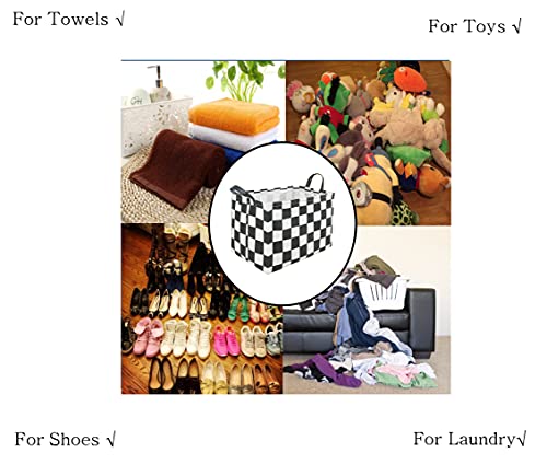MAIZMZ Rectangular Storage Basket Collapsible Organizer Bin Waterproof Toy Box for Organizing Home/Dorm/Kitchen/Pet/Offic...