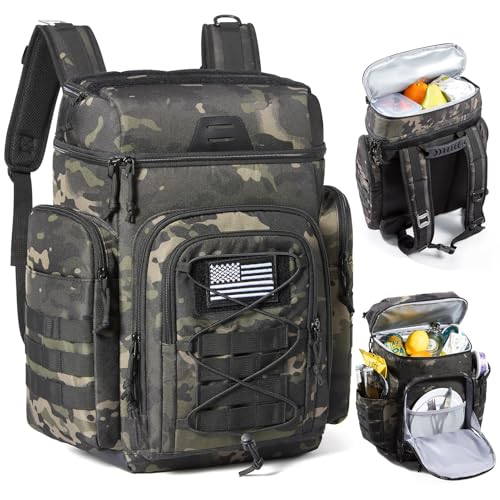 TOURIT 30L (42 Cans) Tactical Cooler Backpack – Military-Grade Insulated Back Pack with 16H Ice Retention, Leakproof Mult...