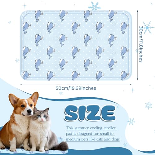Nuanchu Dog Stroller Cooling Mat Waterproof Outdoor Pet Cooling Mat Washable Summer Cat Sleeping Blanket for Pet Stroller...
