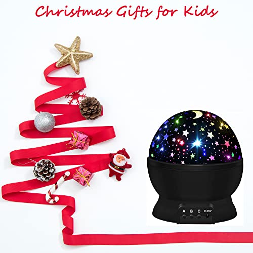 Night Light for Kids,Boys Toys for 3 4 5 6 7 8 Year Old Boys,Star Projector 360 Degree Rotation - 4 LED Bulbs 16 Light Col...