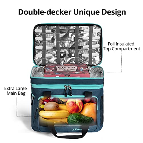 Maelstrom Portable Collapsible Soft Cooler Bag – 24/30/60 Cans Double-Deck Leakproof Ice Chest for Beach, Camping & Grocery