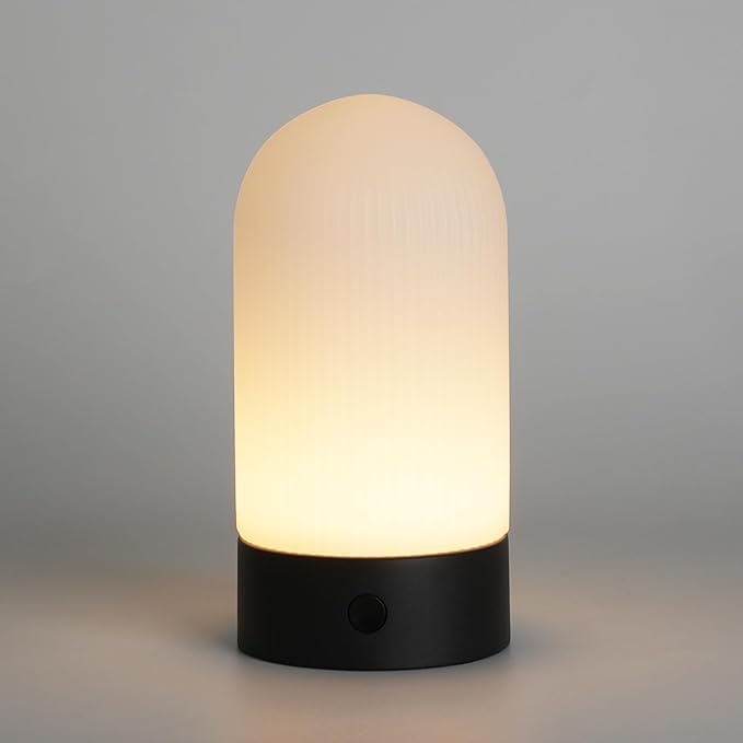 WEILAILUX Battery Operated Shower Lamp Waterproof, Small Portable Cordless Table Lamp Rechargeable, Touch Dimmable Mood Li...
