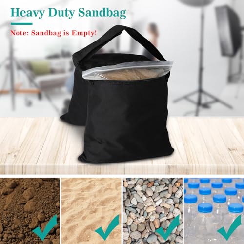 Aimosen 4 Packs Sandbags Weight Bags for Light Stand Photography Video Equipment, Heavy Duty Saddlebag for Backdrop Stand,...