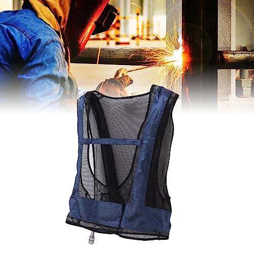 Topyond Air Conditioned Jacket Cooling Vest, Vortex Tube Air Compressor Vest, Adjustable Cooling Fan for Welding, Air-Cool...