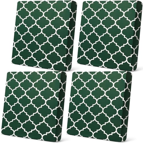 Newwiee 4 Pcs Waterproof Outdoor Cushion Covers for Patio Furniture Stretch Outdoor Couch Cushion Covers Replacement Moroc...