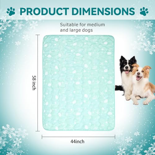 SUPRIY Pet Cooling Blanket for Summer - Ice Cold Qmax0.4 Tech Dual-Use for Humans & Pets, Portable Reversible Mat Machine ...