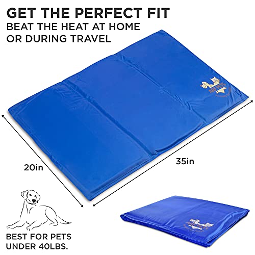 Arf Pets Pet Dog Self Cooling Mat Pad for Kennels, Crates and Beds 19 X 35