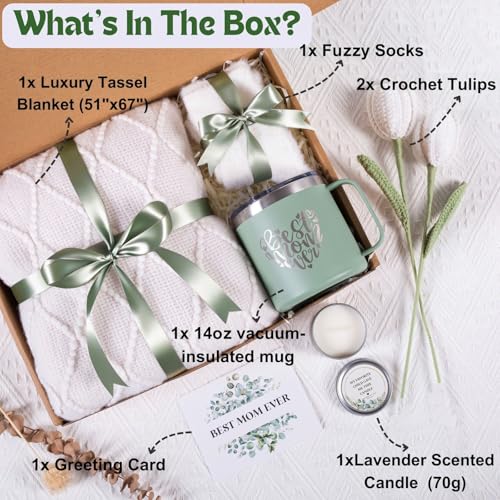Mothers Day Gifts for Mom from Daughter Son Child, Mother Day Gift Basket for Stepmom, Mother-in-Law, Best Mom Ever Gift B...