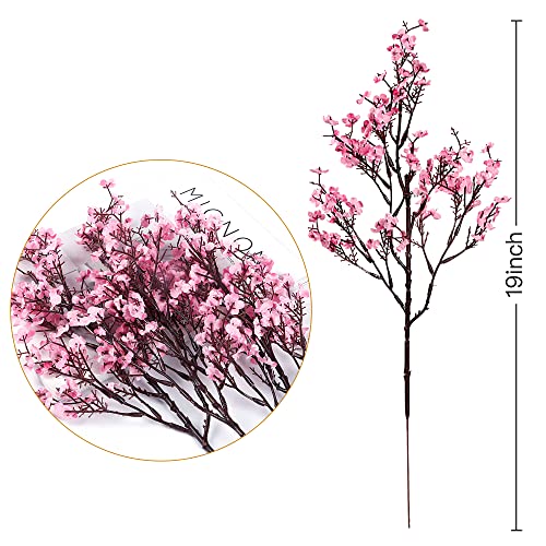 Sggvecsy 10 Pcs Babys Breath Artificial Flowers Gypsophila Bouquets Bulk Real Touch Fake Silk Flowers for Home Wedding DIY...