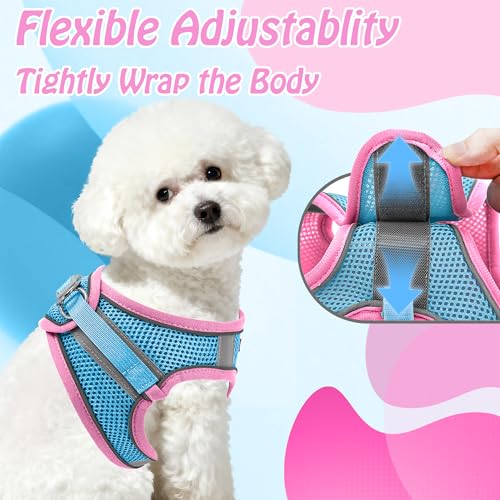 AIITLE Dog Harness, No-Pull Cat Harness with a Leash, Adjustable Reflective Dog Vest, Cat Harness Escape Proof, Outdoor Wa...