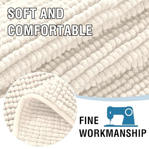 H.VERSAILTEX Plush Chenille Dog Bed Cover Thick Soft Sofa Covers Loveseat Cover for 2 Cushion Couch Anti Slip Couch Cover ...
