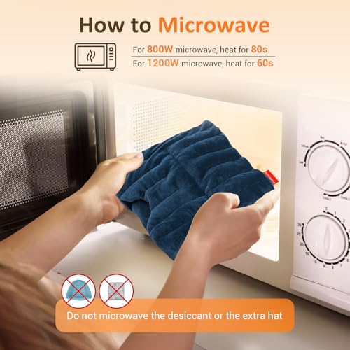 FSA Eligible HSA, Comfytemp Migraine Headache Relief Cap, Microwave Heating Pad Migraine Mask Heat Cap for Sinus Pressure,...