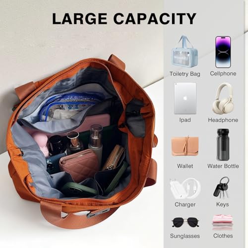 DLLTFPFE Tote Backpack for Women Convertible Backpack Expandable Tote Bag Shoulder Bags with Wet Pocket for Travel Gym Work