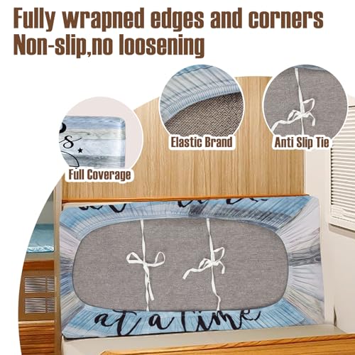 BBSET 6pcs Rv Dinette Cushion Covers Stretch Washable Rv Cushion Slipcove Replacement for Camper Car Bench, 2 Pillowcase, ...