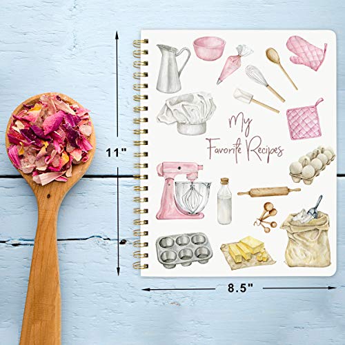 ceiba tree Blank Recipe Book to Write in Your Own Recipes Notebook Cookbook Journal 8.5 x 11 inch with Stickers Gift Ideas...