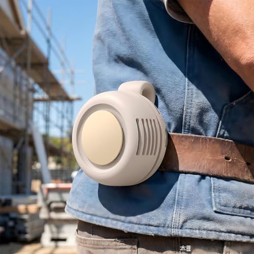 PKZQCD Portable Silent Mini Bladeless Electric fan Clip-On,3-Speed Rotatable Hands-Free Clip-On Fan for Shirt and Waist,Po...