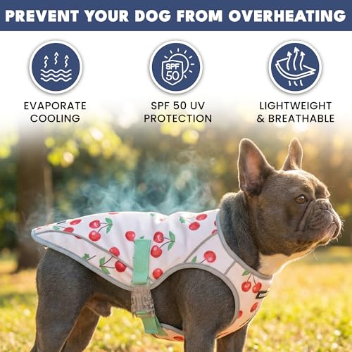 Spark Paws Dog Cooling Vest - SPF 50 UV Sun Protection - Summer Heat Relief Gear for Dogs, Lightweight, Evaporative Coolin...