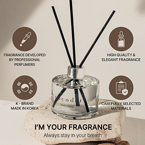 COCODOR Signature Reed Diffuser Set/Lemon Eucalyptus / 6.7oz /1 Pack/Home Fragrance Diffuser, Oil Scent Diffuser for Bathr...