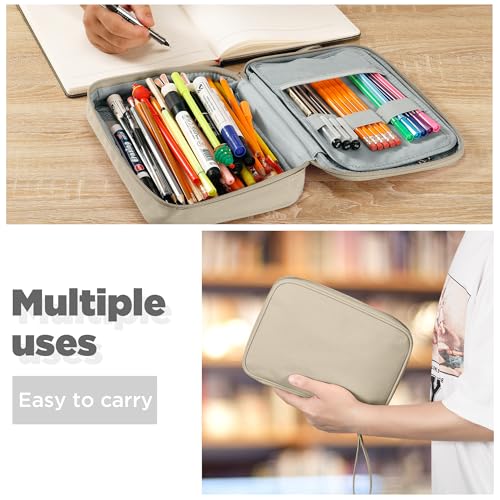 Zannaki Big Capacity Storage Pouch Marker Pen Pencil Case Simple Stationery Bag Box Art Tool & Sketch Storage Boxes for Bu...