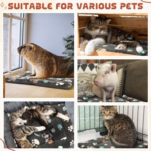 Namalu 2 Pcs Dog Crate Pads Washable Cat Bed Mat for Small Dog Reversible Kennel Pad for Crate, Soft Warm and Cool Pet Sle...