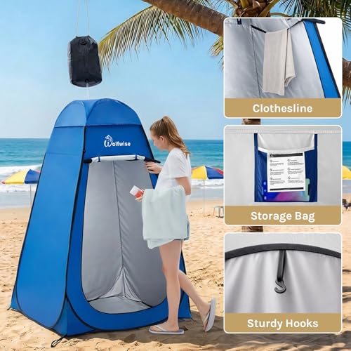 WolfWise Pop Up Changing Tent for Beach, Camping Portable Shower Tents, Outdoor Privacy Bathroom, Change Dressing Clothes ...