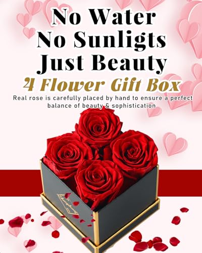 Changshunqi Forever Flowers, Preserved Roses in a Box, Eternal Rose Flowers for Delivery, Forever Preserved Roses Gifts fo...