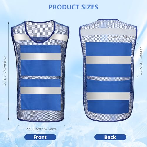 Unittype Ice Vest for Men Adjustable Reflective Cooling Vest for Women Summer Activities (Ice Packs Not Included)