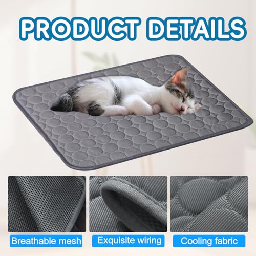 Cooling Dog Mat Extra Large, 28" x 20" Thick & Durable Washable Cooling Mat for Extra Large Dogs, Portable Extended Coolin...