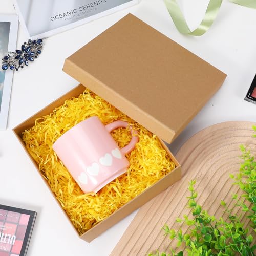 Douaowoc 6 Pcs Gift Boxes with Lids, Set of 6 Empty Wrap Boxes, Nesting Box for Gift Presents Cardboard Box for Christmas,...
