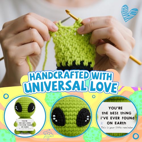 TKGIFTHOT Unique Valentines Gifts for Him Her Boyfriend Girlfriend Crochet Alien Valentines Day Anniversary Birthday Funny...