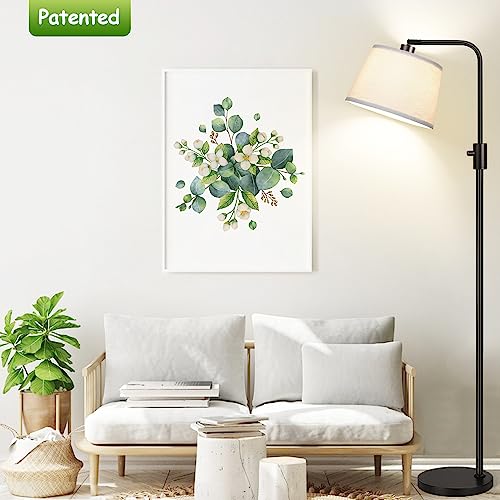 【Upgraded】 Dimmable Floor Lamp, 1000 Lumens LED Edison Bulb Included, Arc Floor Lamps for Living Room Modern Standing Lamp...