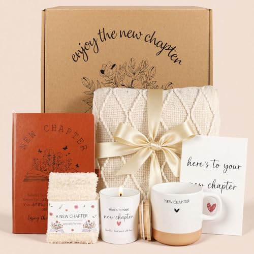 New Beginnings Gifts for Women, New-Chapter Happy Retirement Gifts for Woman, Graduation Gift, New Job Congratulations Gif...