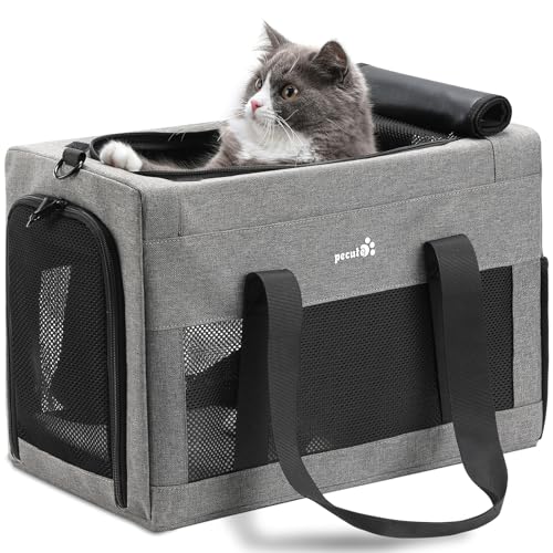 Airline Approved Cat Carrier, Pet Carrier Soft-Sided, Portable Dog Carrier with Stable Structure, TSA Approved Pet Carrier...